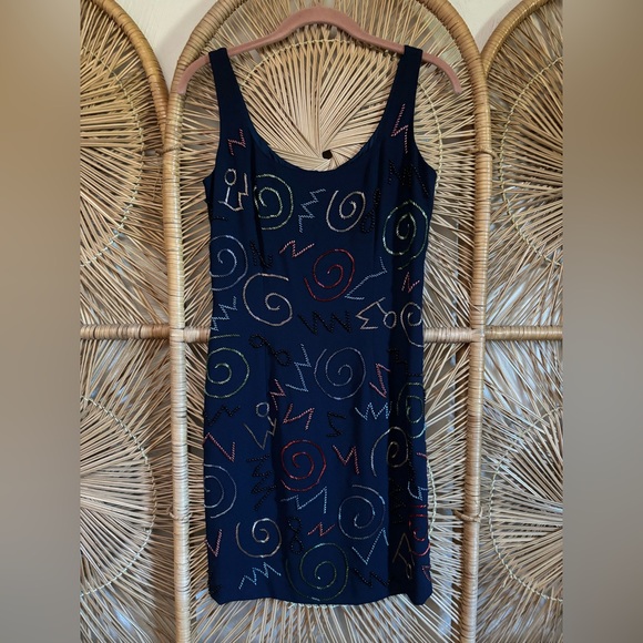Cache Dresses & Skirts - Vintage 90s Cache Beaded Dress
